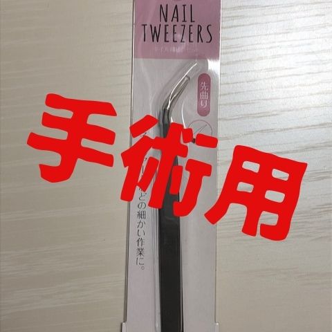 アゲハチョウ蛹手術用の極細ピンセット