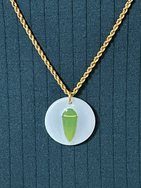 アオスジアゲハのペンダント