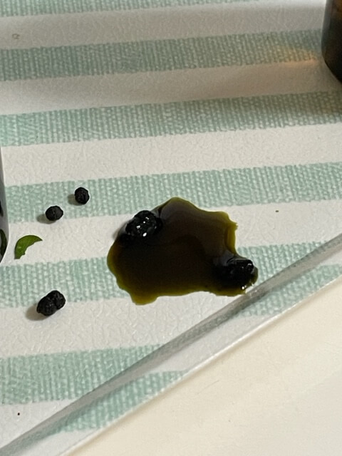 ジャコウアゲハの下痢便